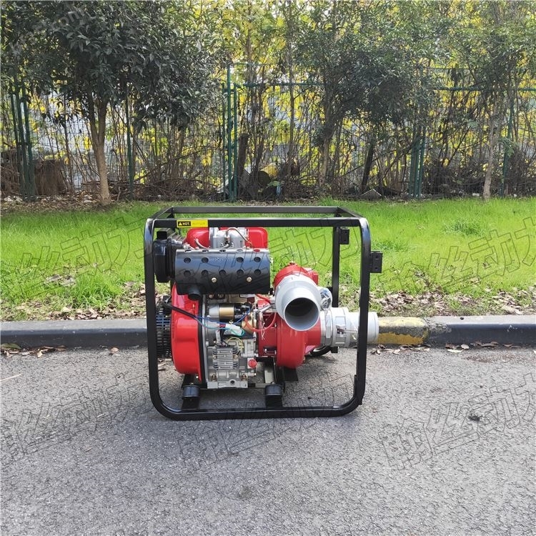 消防便携式4寸柴油水泵抽水机