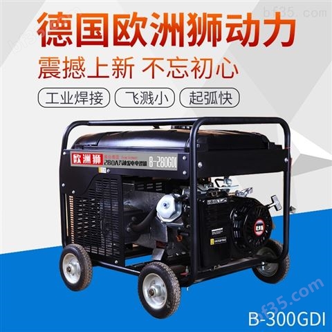 驱动式300A汽油发电电焊机