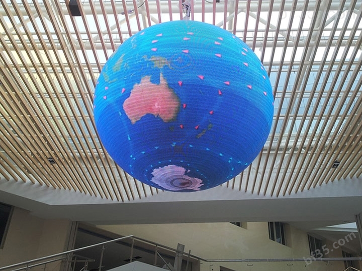 直径2米室内P4全彩led球形显示屏报价方案